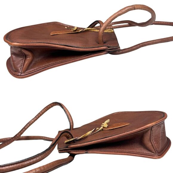 Saddle By Sabina Women’s Shoulder Bag Genuine Leather Brown Vintage Western Boho - Picture 5 of 10